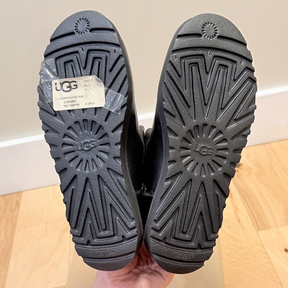 NWB UGG Australia Women’s Deconstructed Mini Leather Zip Boot - Picture 6 of 9